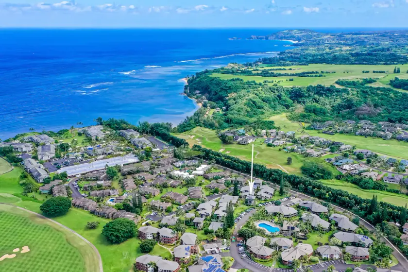 Ocean & mountain view home in amazing setting with pool - walk to Anini Beach - Image 1