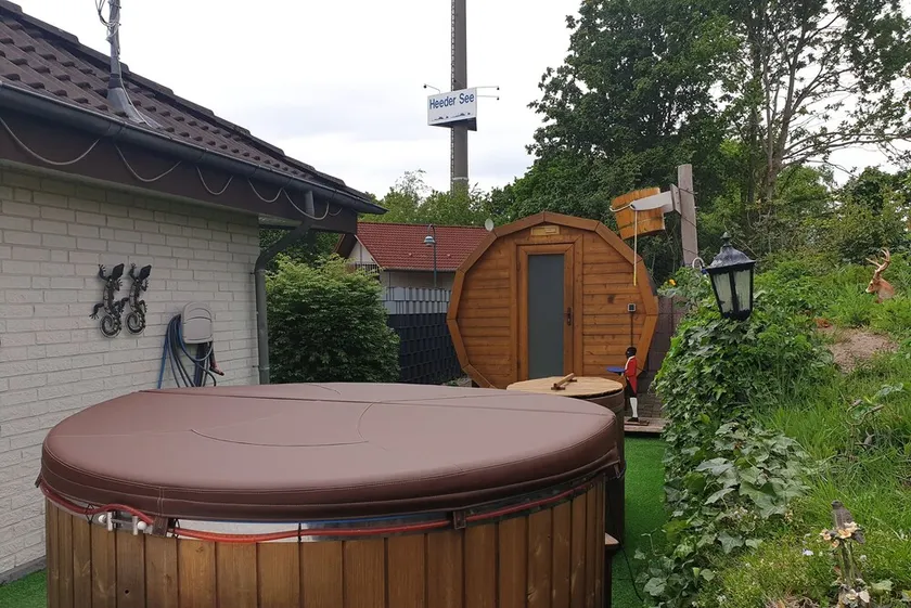 Bungalow a Heeder See con sauna, vasca da bagno, piscina per bambini, 8 pers., Wi-Fi, - Image 1