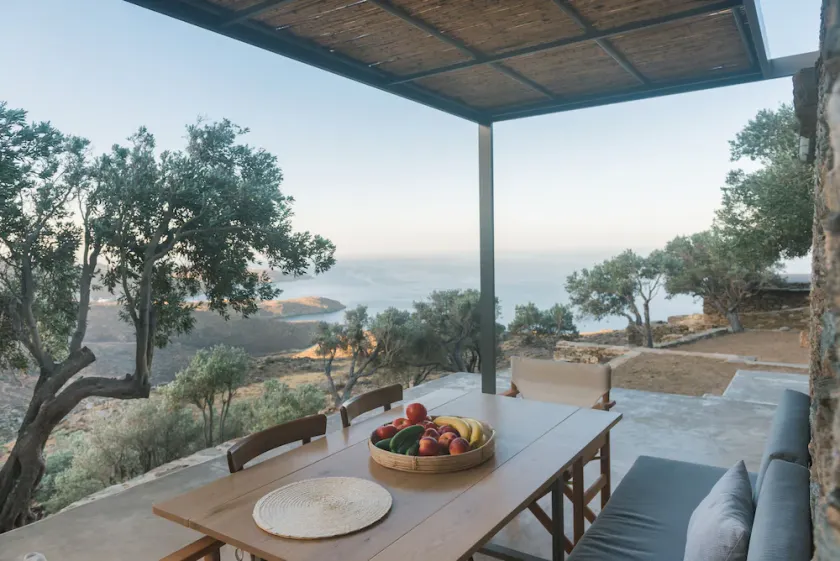 A house in an olive grove with a unique view to the Aegean sea. - Image 1