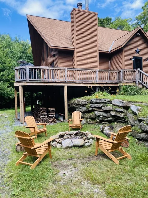 Mountain House near Mount Snow & Stratton w/ 2 Fireplaces, Hot Tub & Sauna - Image 1