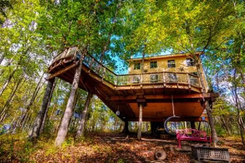 Bo i Tree House bygget af TreeHouse Master Pete Nelson ~ fra nettet - Image 1