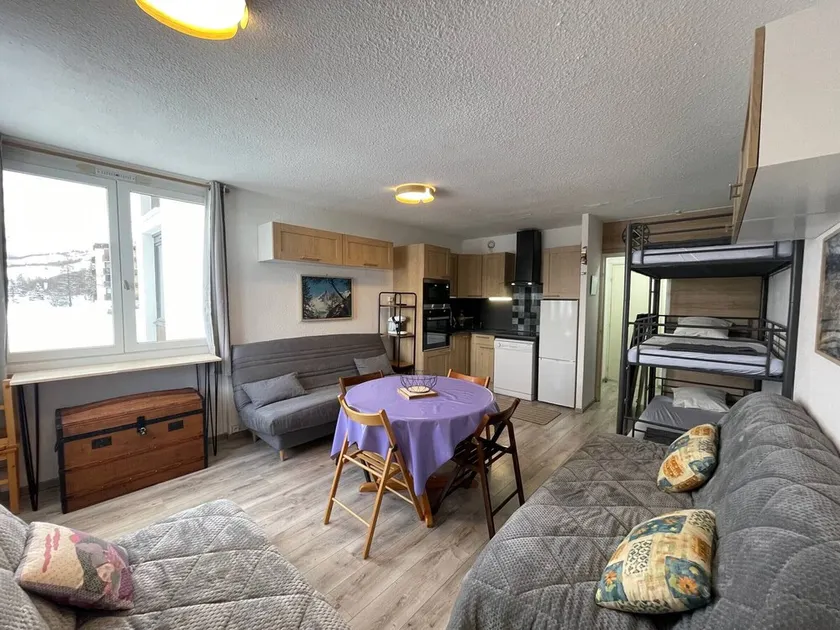 Studio rénové au Super Sauze, accès pistes, 5-6 pers. - Image 1