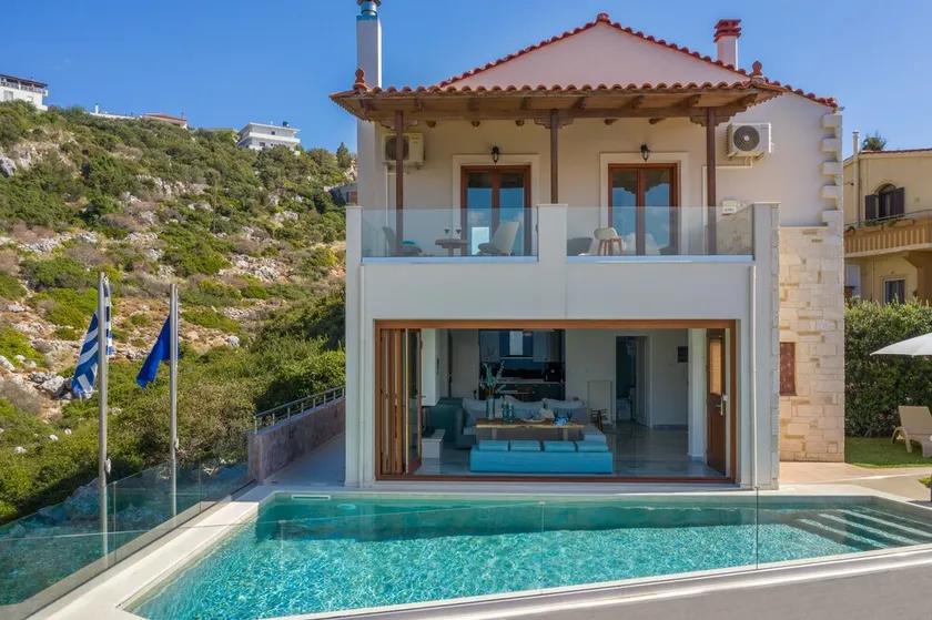 Luxury  Sea Villa Almy with pool  in Almyrida Chania - Image 1