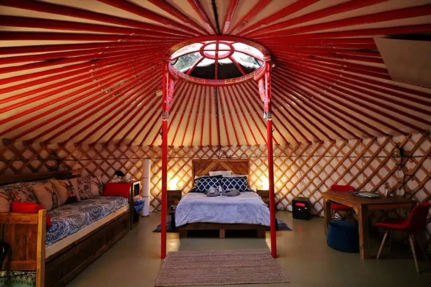 Stay in an Authentic Mongolian Yurt with Private Hot Tub - Image 1