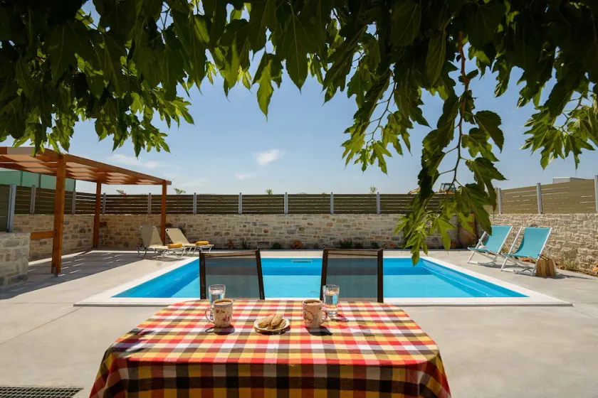 Orelia Cretan Villa with private pool 24sqm - Romantic stone villa - Image 1
