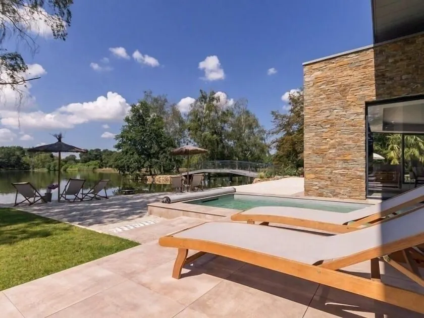 Luxury Villa with Private Island, Heated Pool, Spa & Sauna near Nantes - Image 1