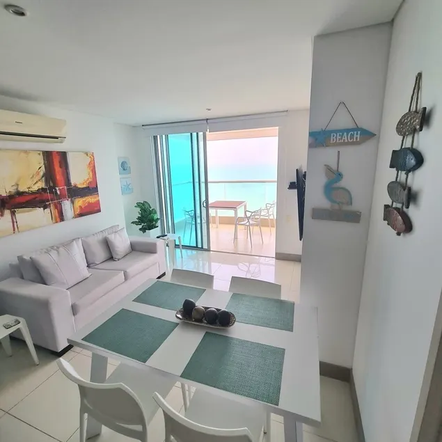 Beautiful beachfront two bedroom apartment Bocagrande Palmetto Beach - Image 1