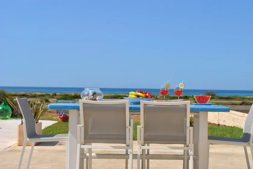 Salento (Puglia) Strandfront hus af hvidt sand af pescoluse - Image 1