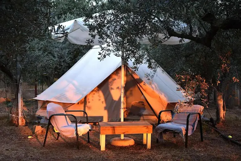 Private Eco Tent in Skiaxtro Cocoon Retreat - Image 1