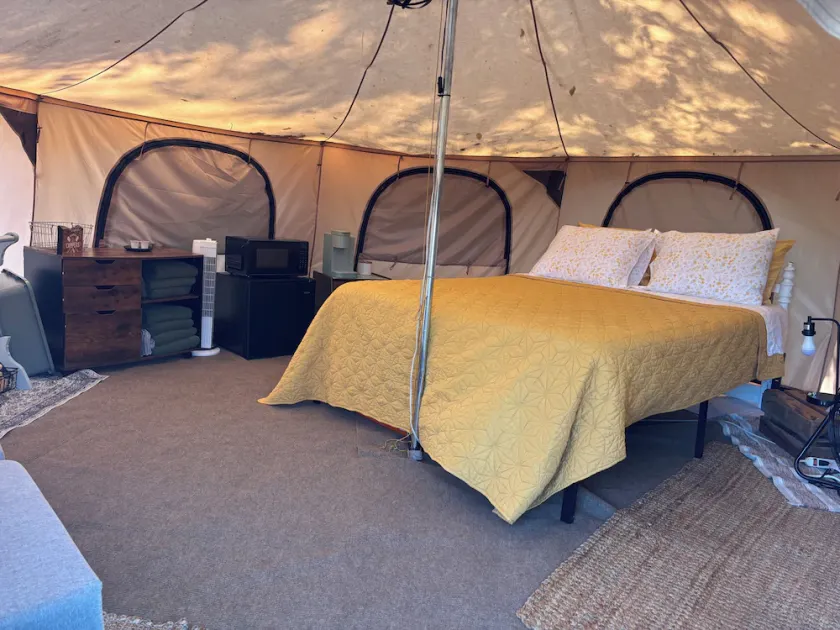 Glamping Tent at Noble Pine Campground - Image 1