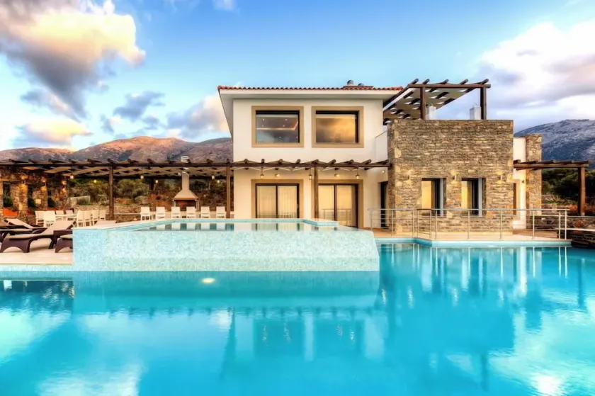 Villa Isabelle: private pool and panoramic sea views, Sisi, Crete - Image 1