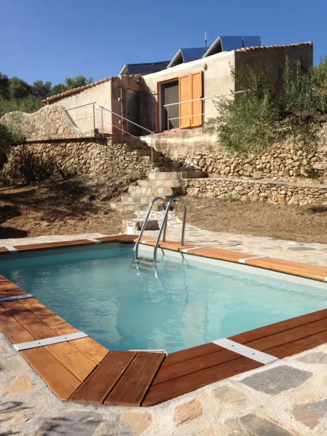 2 Schlafzimmer Eco Bauernhaus mit Meerblick auf einem Bio-Bauernhof in Tarragona, Spanien - Image 1