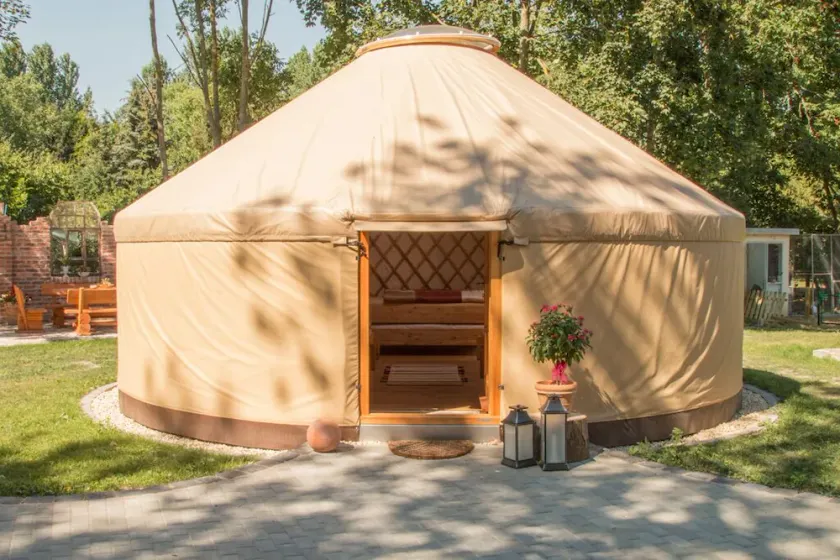 Modern yurt autumn life - Image 1