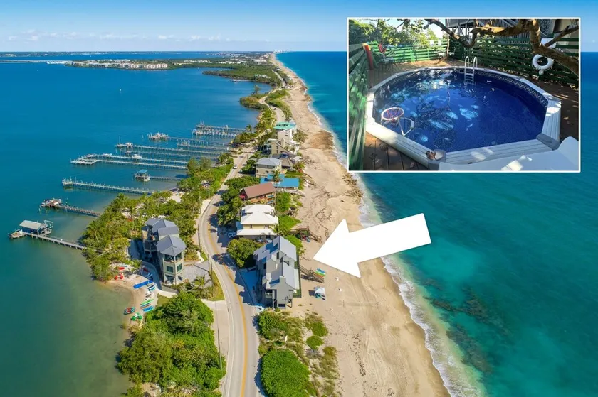 \"Restaurationssand\": FL Beach House DIRECTLY on Beach (Elevator, boblebad og mere) - Image 1