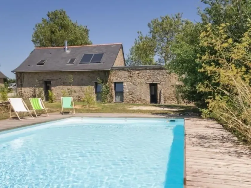 Eco-Friendly Retreat with Saltwater Pool, Near Loire and Angers - Image 1