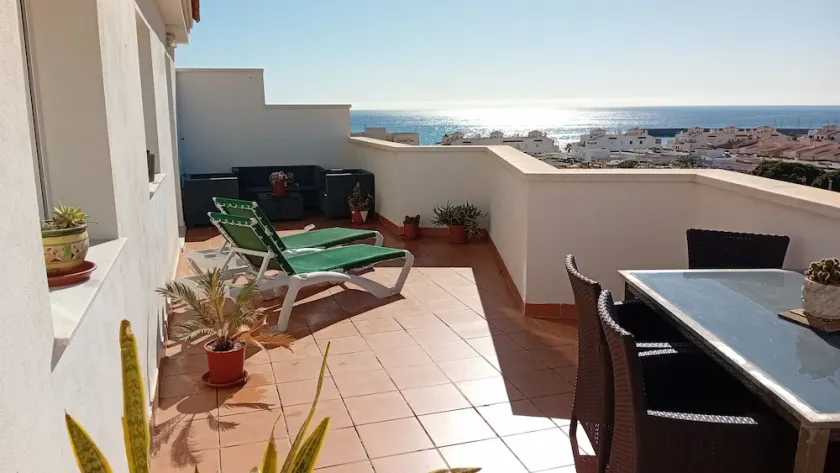 Penthouse next to the Romanilla Beach, dream terrace - Image 1