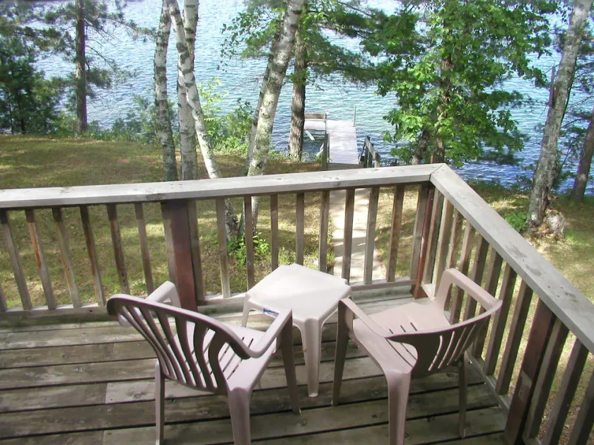Beautiful cabin with awesome lake view of crystal clear/sandy Lake Belle Taine - Image 1
