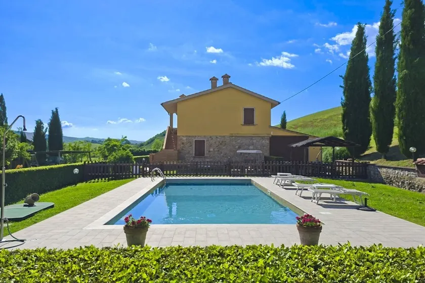 Villa am Rande von Volterra mit privatem Pool. Panoramablick, ruhig und ideal, um die Toskana und di - Image 1