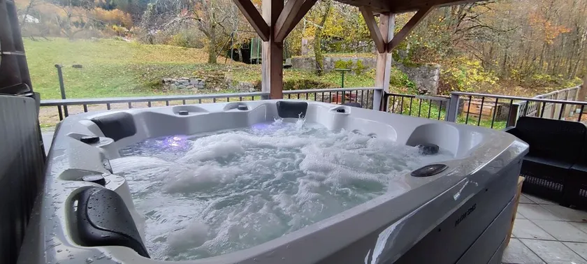 Quiet villa, 4 bedrooms, jacuzzi, private pool and wooded grounds. - Image 1