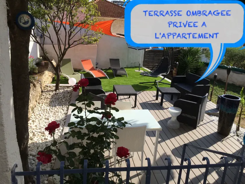 ANTIBES APPARTEMENT 3 ÉTOILES CLIMATISE 2 CHAMBRES TERRASSES JARDIN PARKING - Image 1