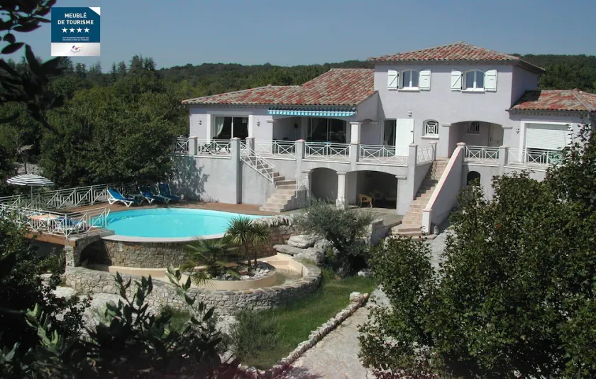 House \"Ranc de Figère\" Labeaume. Hus med pool til 9 personer. - Image 1