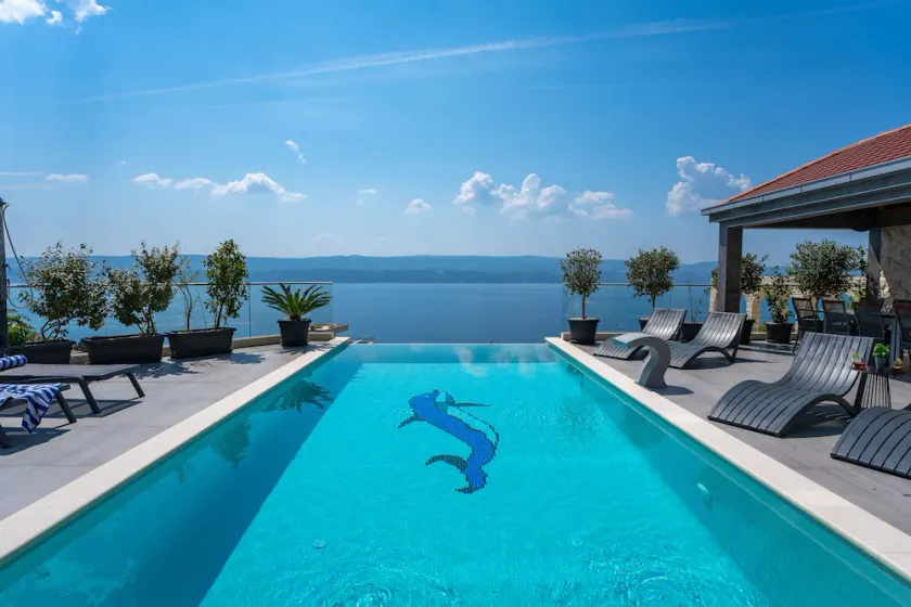 Villa de luxe POCRNJA avec piscine chauffée, jacuzzi, sauna et table de billard - Image 1