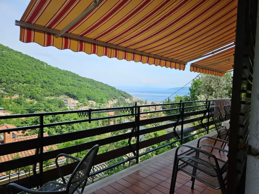 Three bedroom apartment with terrace and sea view Mošćenička Draga, Opatija (A-7746-a) - Image 1