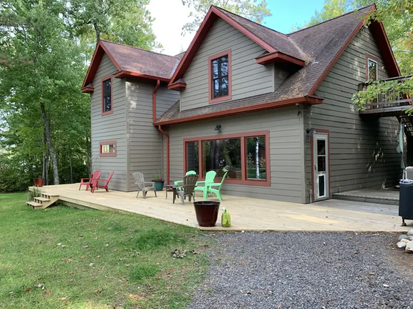 Lake cabin sleeps 14, 3 bedrooms in Barnes WI. - Image 1