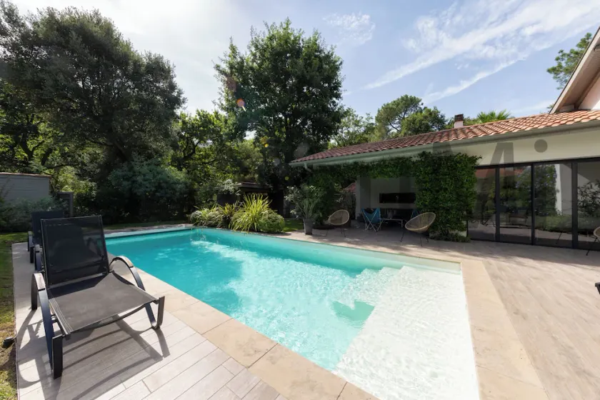 Villa 170m² Standing 6 ch 14 Pers, beheizter Pool, 200m Strand, 300m Zentrum - Image 1