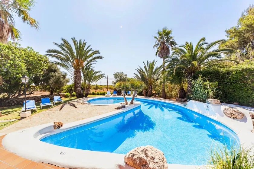 Stunning Country Home \"Finca Sanau\" Near the Beach with Sea View, Outdoor Pool, A/C, Wi-Fi, Garden, Balcony & Terrace; Parking Available - Image 1