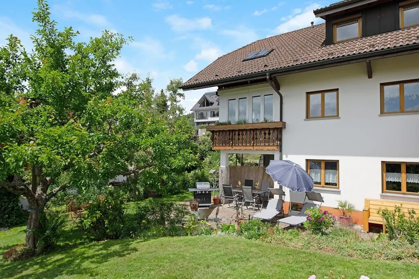 Appartamento 'Ferienwohnung' con vista sulle montagne, giardino in comune e Wi-Fi - Image 1