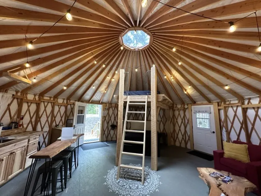The Androscoggin Glamping Yurt in Bethel, Maine - Image 1