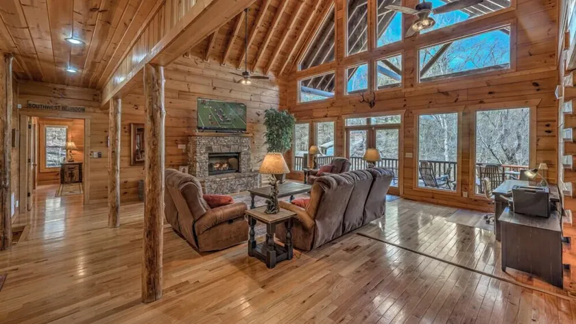 Agréable chalet convivial et familial avec jacuzzi, terrasse et barbecue | Vue rivière | Avec animaux admis - Image 1