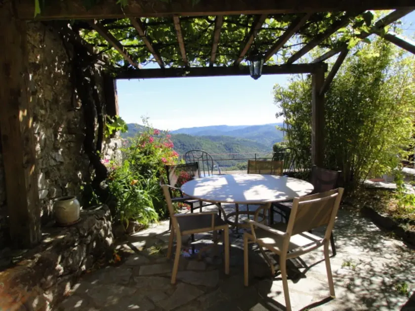 Gite 5 personnes dans un mas en pierre,piscine,  propriété 10Ha, vue panoramique - Image 1