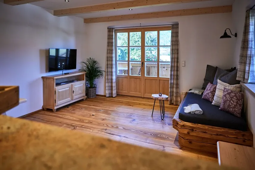 Ferienwohnung 4 Stoableame Balkon - Ferienwohnungen Bergbleamal - Image 1