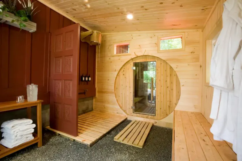 Luxury Tiny Cabin with Sauna and Cold Plunge - Image 1