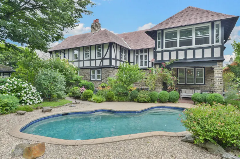Tudor Mansion With Outdoor Oasis and Swimming Pool - Image 1