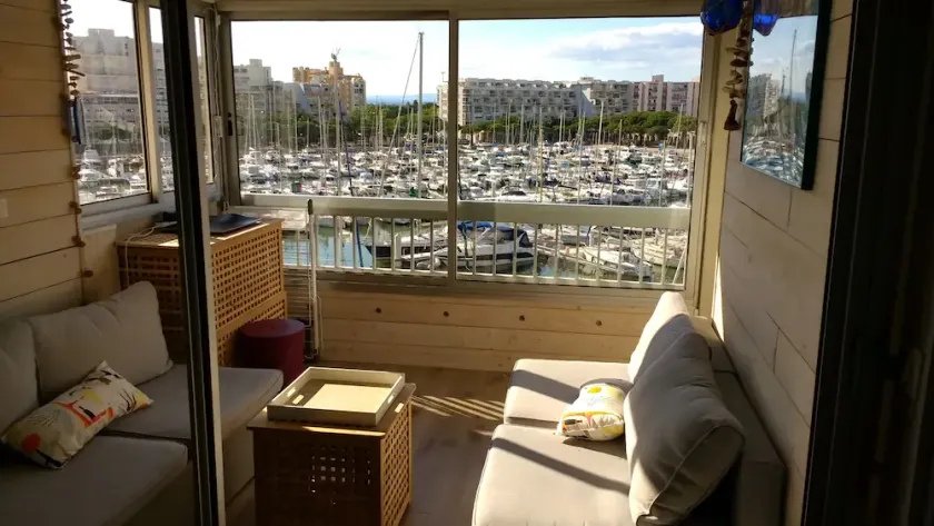 Carnon apt 60m2, belle vue port, acces plage 50m, climatisé - Image 1