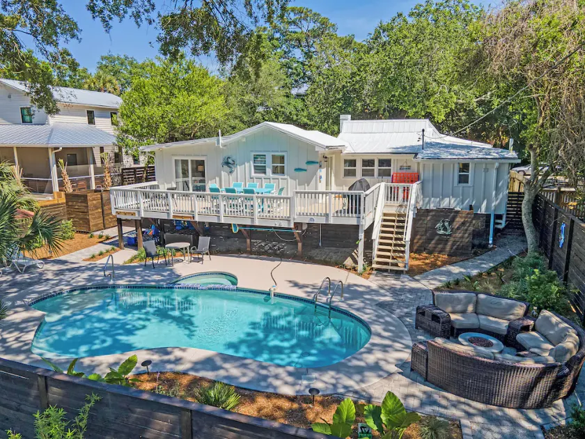 Merveilleuse maison de vacances adaptée aux familles avec barbecue, piscine privée et jacuzzi | Plage à proximité | Avec animaux admis - Image 1