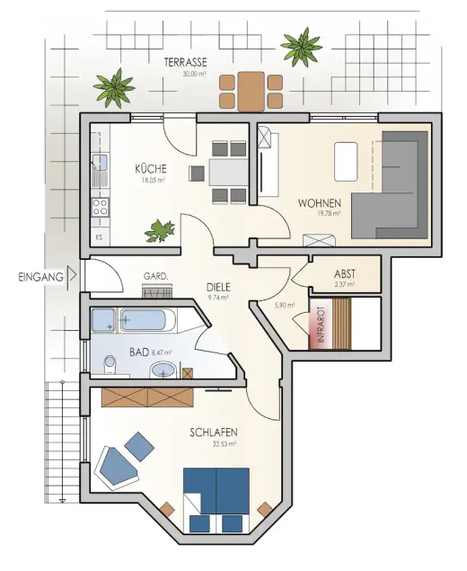 4-star vacation apartment for max. 3 adults + infant - Image 1
