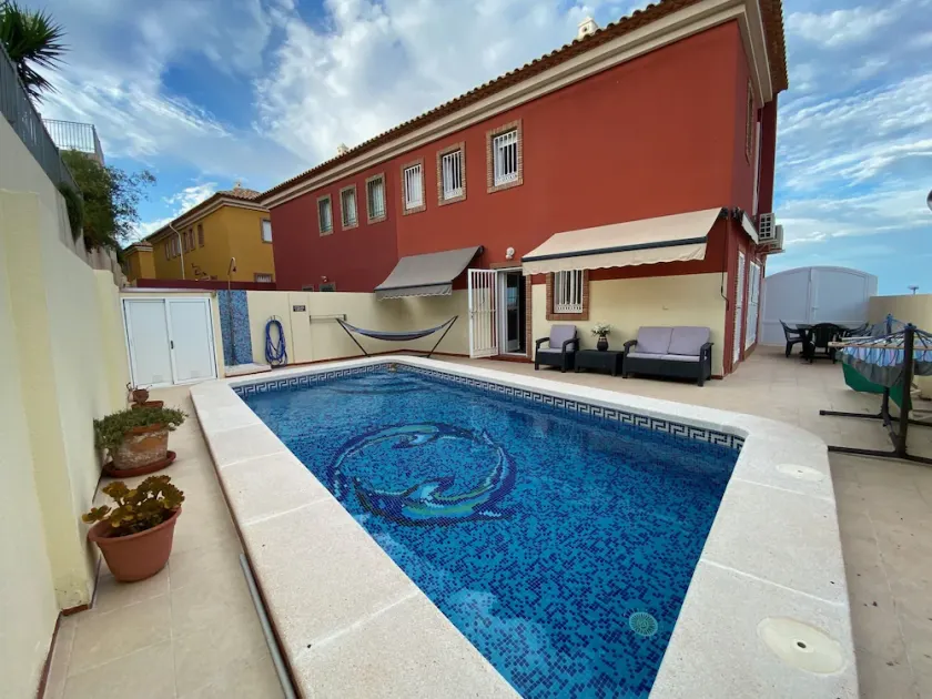 Réduit!  près de Los Alcazares Villa 3 chambres piscine privée vue sur la mer 5 promenade de la plage - Image 1