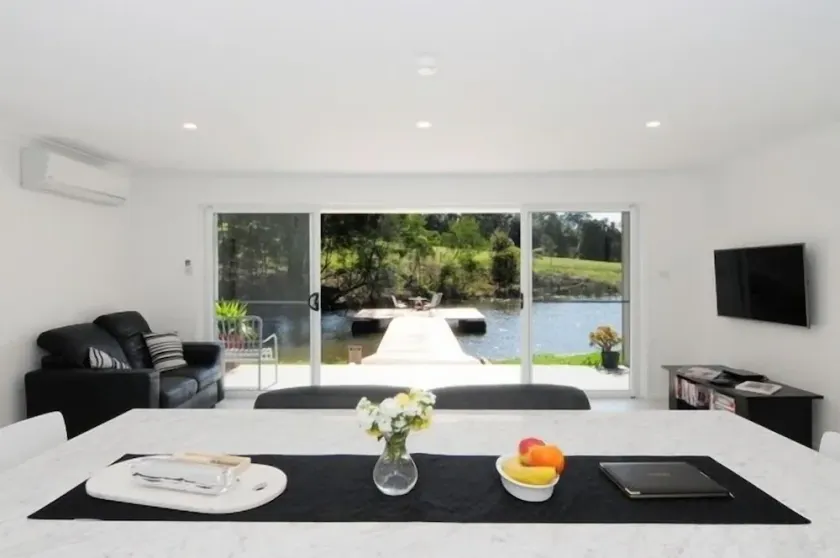 Privacy space  comfort.\nVisit Bundanon Stay at Heron's Rest @ Tapitallee Lodges - Image 1