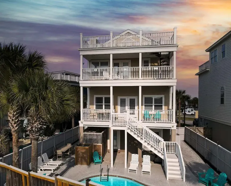 Walk to the Beach, Private Pool, Elevator, Rooftop Views, Close to IOP Shops! - Image 1