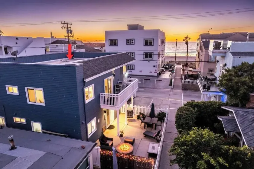 Beach Villa w/Views, Patio Firepit, AC, Parking - Steps to Beach - Image 1