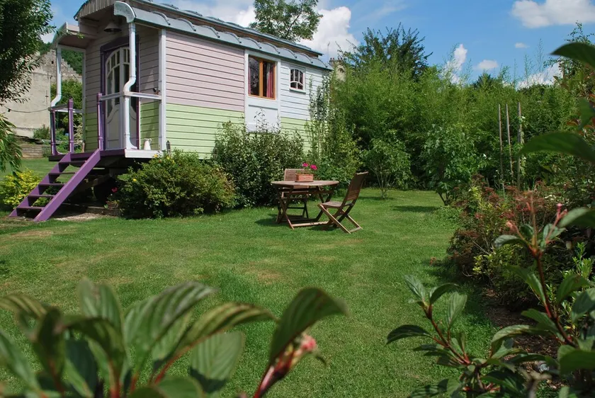 Campingvogn & Breakfast med opvarmet pool jacuzy Hammam - SAUNA privatiseret - Image 1