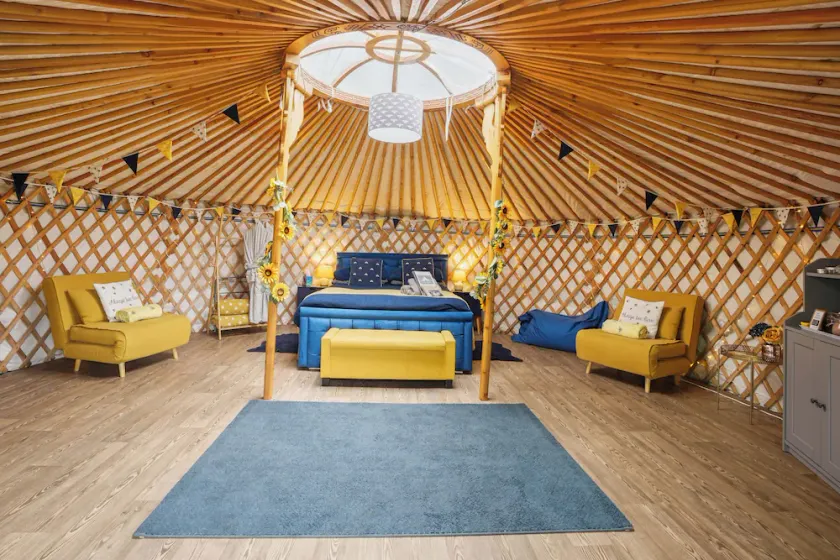 PERIGNON Luxury Heated Yurt with Private Hot Tub - Image 1
