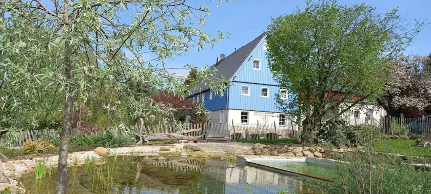 5-star family idyll in a country house with natural pool and infrared cabin by the lake - Image 1