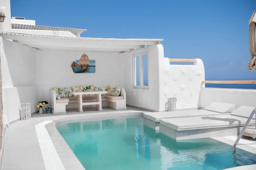 Villa pour 4 personnes, piscine privée et vue sur la mer Égée - Image 1