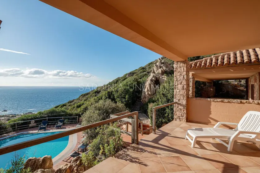 Casa Rosa Bianca : vue mer, piscine commune, 2 terrasses et barbecue. - Image 1