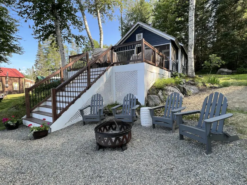 Waterfront VT Camp - enjoy coffee on the porch or cocktail by the lakeside fire - Image 1